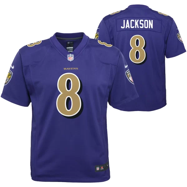 Lamar Jackson Nike Youth Color Rush Player Game Jersey