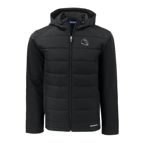 Baltimore Ravens Cutter & Buck Helmet Evoke Full-Zip Hoodie Jacket
