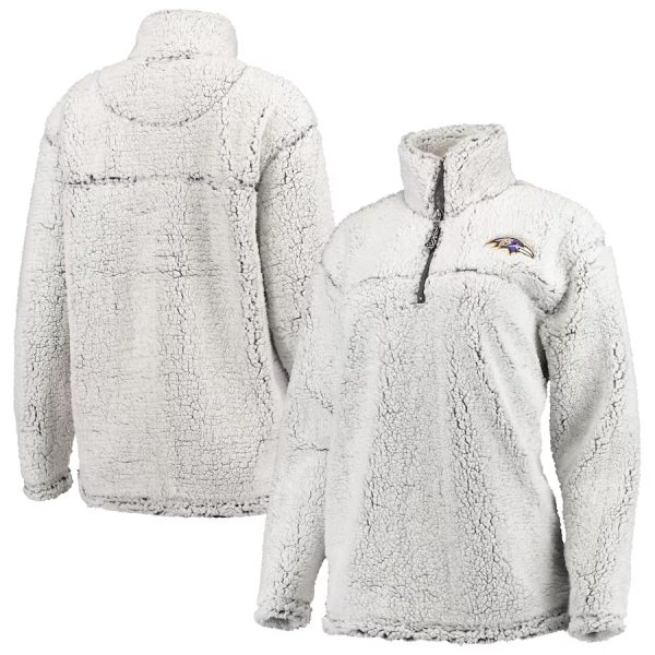 Baltimore Ravens  Gray Sherpa Jacket