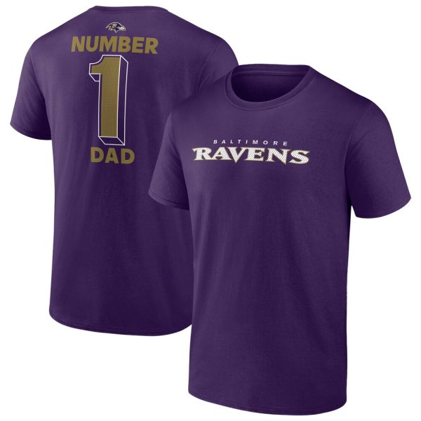 Baltimore Ravens Big & Tall Number One Dad T-Shirt